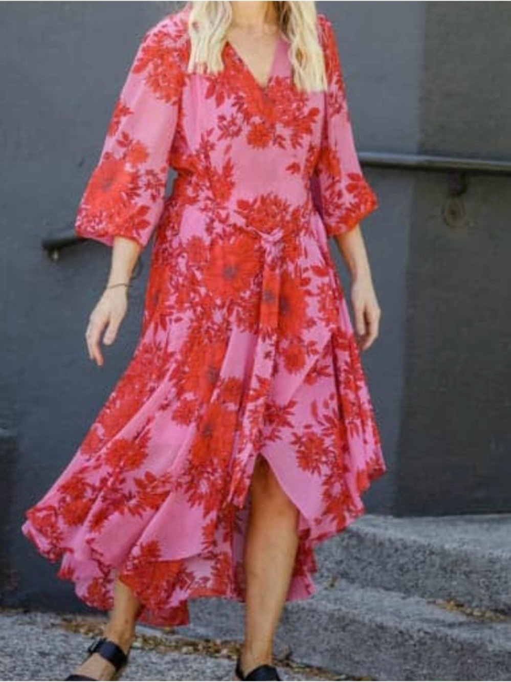 CAbi wrap dress.    Large. - Picture 3 of 4